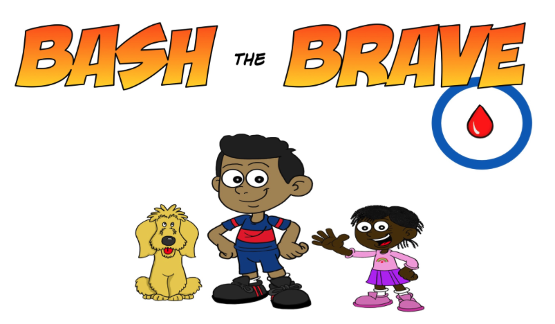 bash the brave comic book cover with his dog and sister. they insired the book Rebel Leaders GSD